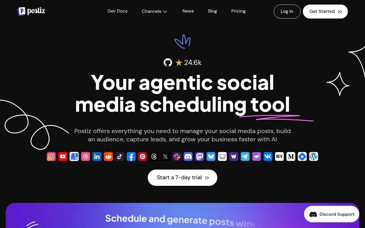 Postiz: The All-in-One agentic social media scheduling tool