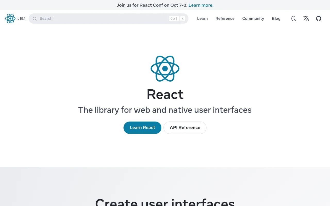 React