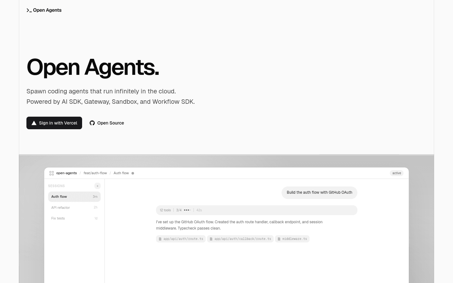 Open Agents