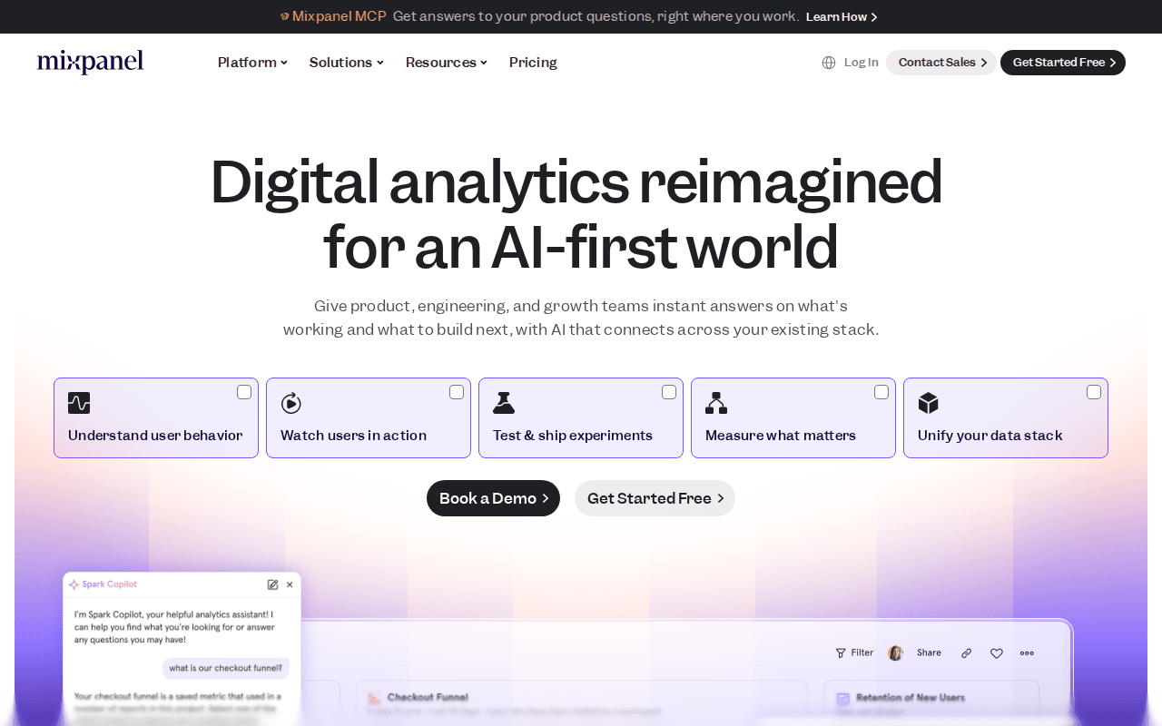Mixpanel: AI Digital Analytics Platform for Product Teams