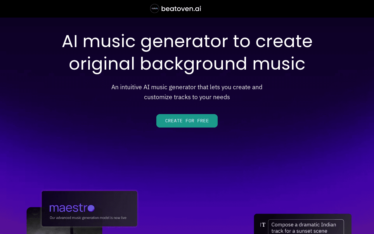 Beatoven.ai: Royalty Free AI Music Generator