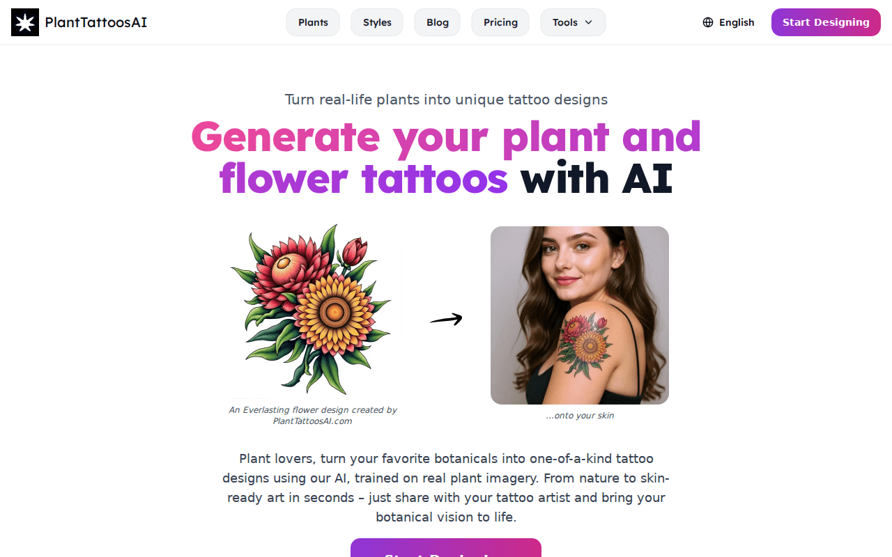 PlantTattoosAI