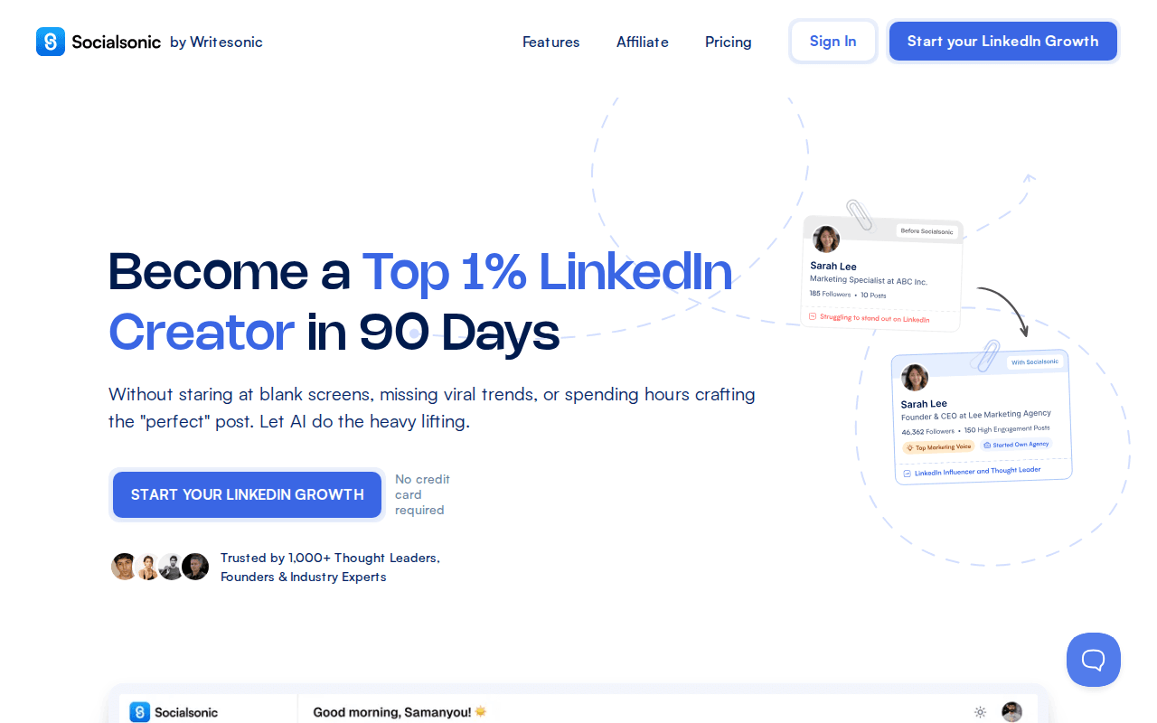 Socialsonic: AI LinkedIn Growth Platform