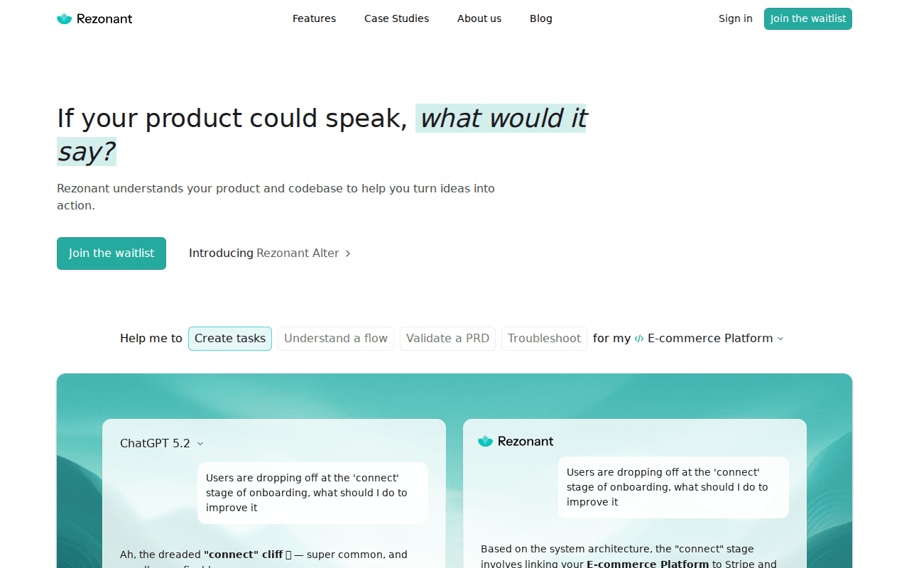 Rezonant – Turn Product Vision Into Engineering-Ready Work