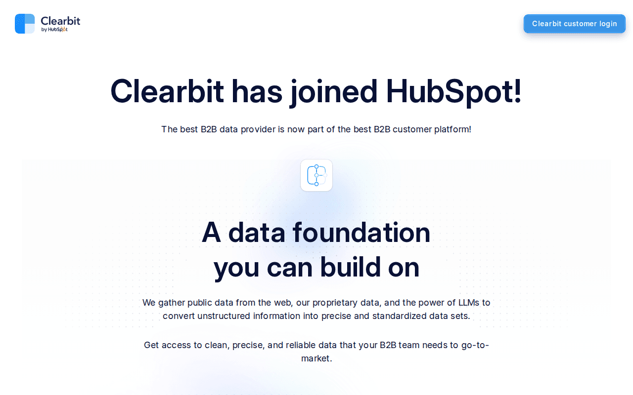 Clearbit has joined HubSpot